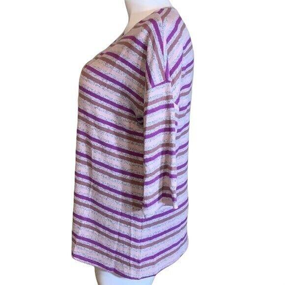 Torrid Womens Pullover Sweater Striped Super Soft Plush Comfy Pink 1X 14 16 - Picture 5 of 16